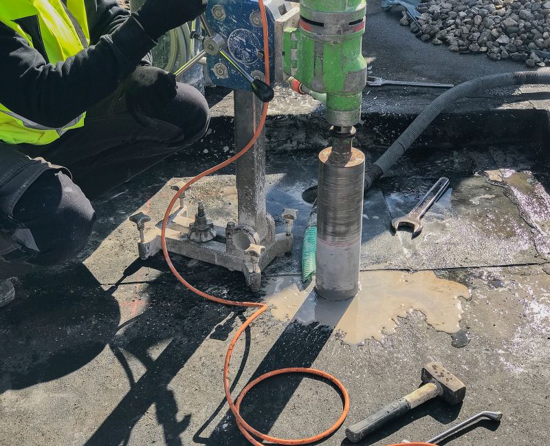 Curb Core Drilling