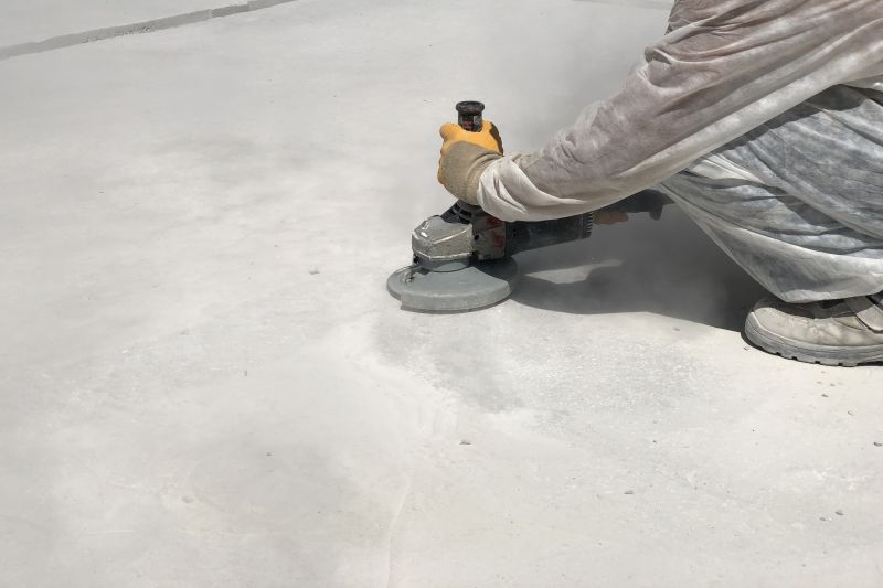 Basement Concrete Polishing detail